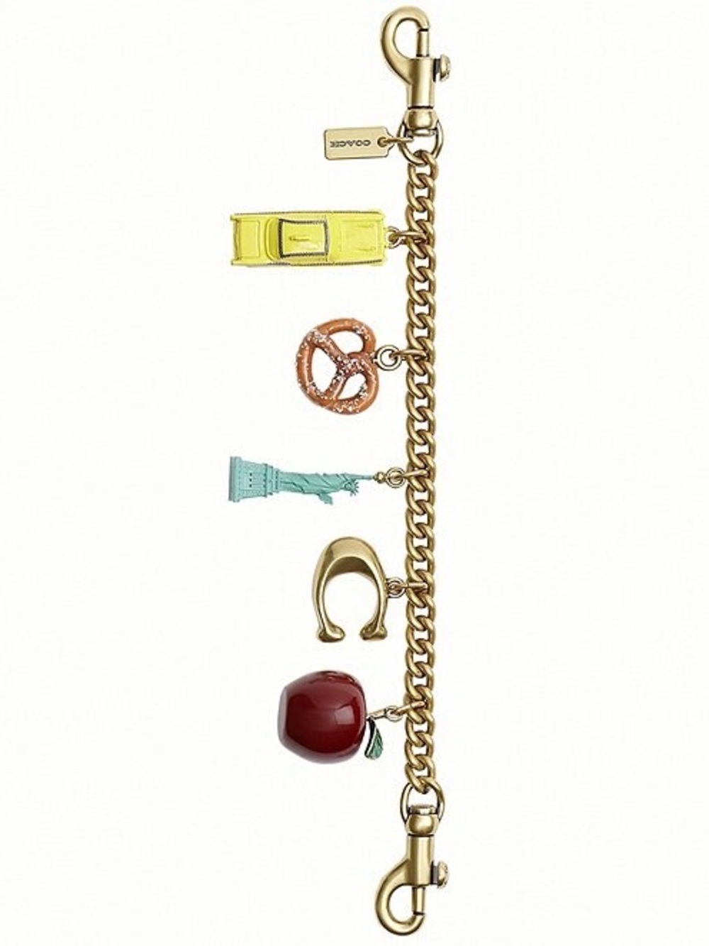 New York City Motif Chain Bag Charm